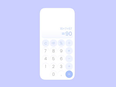 Daily UI #004 Calculator