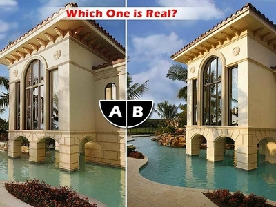 Which One is Real? 3d architecture comparison luxury photo rendering residential which is real