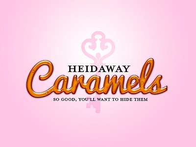 Heidaway Caramels Logo brand identity caramel key logo logos