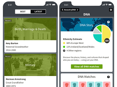 Ancestry iPhone X app