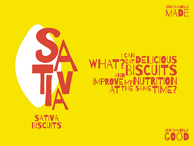 Sativa biscuits biscuits branding handmade herb logo packaging sativa