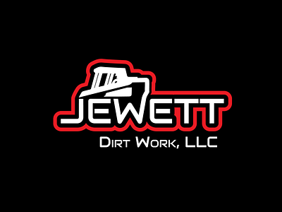 Jewett Dirt Work - Logo Design adobe illustrator brand design brand identity branding bulldozer construction construction company construction logo kansas logo logo design skid steer vector