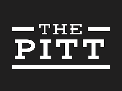 The Pitt - Logo adobe illustrator black and white branding logo logo design vector