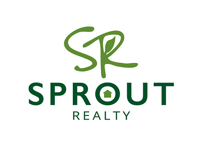 Sprout Realty - Logo adobe illustrator branding logo logo concept logo design real estate real estate agency real estate branding realtor realty vector