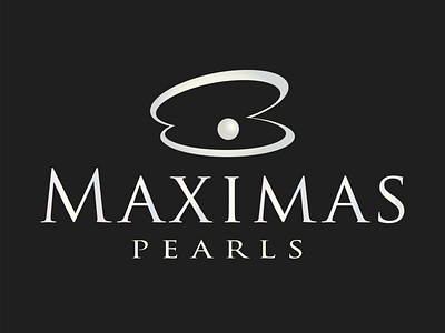 Maximas Pearls adobe illustrator branding jewelry jewelry logo logo logo concept logo design pearls vector