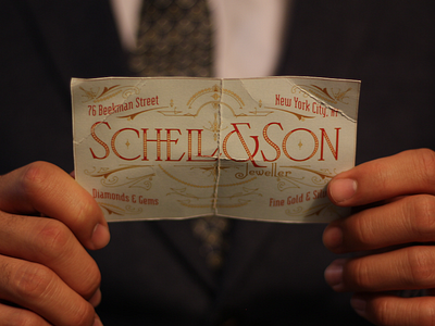 Schell & Son antique design film historical props typography