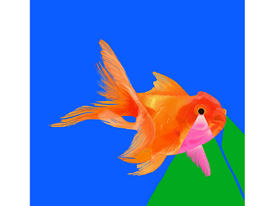 Laser Fish album digital painting fish illustration realistic