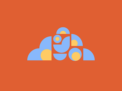 Cloudy Logo abstract flat illustration logo