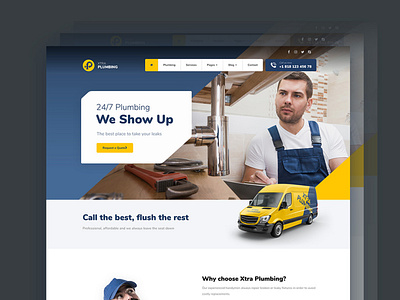 Plumbing WordPress Theme theme ui ux website website design wordpress wordpress design wordpress development wordpress theme