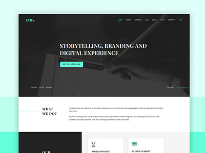 Creative Studio Wordpress Theme design theme ui ux web designer website wordpress wordpress design wordpress theme xtra