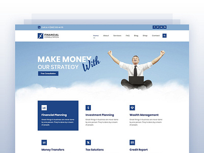 Finance WordPress Theme design finance finance website ui ux web designer website website design wordpress wordpress design wordpress theme xtra