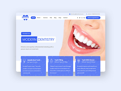 Dentist and Dentistry clinic clinic dentist dentistry doctor hospotal layout nurse surgeon ui ux web wordpress