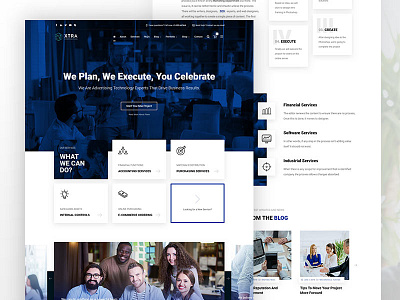 Business Corporate blue business company corporate design finance marketing seo service ui wordpress