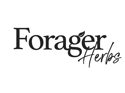 Forager Herbs Logo brand design brand identity branding fitness health and wellness healthy logo design tea wellness