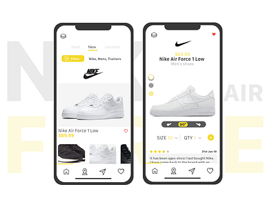 Shopping app - Nike Air Force