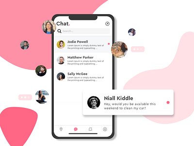 Chat app - Tidy android app chat ios iphone login profile project real screen ui ux