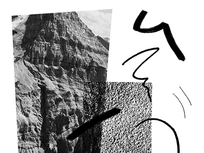 ~ Mountain Grain ~ black black white collage collageart concept design graphic design graphicdesign illustration layout texture vector