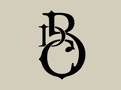 BDC Monogram design illustration lettering logo vector