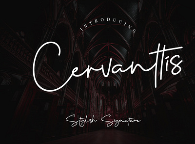 Cervanttis Signature Script branding brush calligraphy handwriting handwritten logo quotes script signature typography