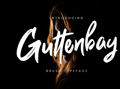 Guttenbay Brush Typeface branding brush calligraphy handwriting handwritten logo quotes script signature typography