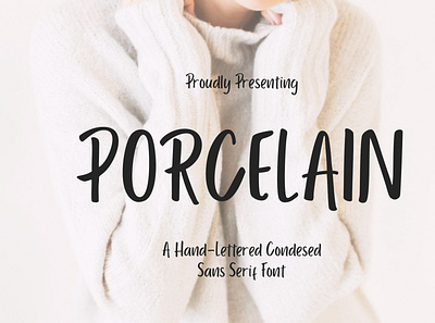 Porcelain Sans Serif branding brush calligraphy handwriting handwritten logo quotes script signature typography