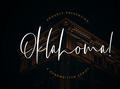 Oklahoma Handwritten Script branding brush calligraphy handwriting handwritten logo quotes script signature typography