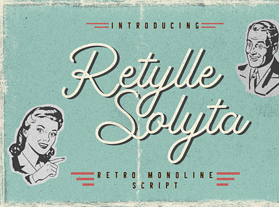 Retylle Solyta Monoline branding brush calligraphy handwriting handwritten logo quotes script signature typography