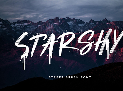 Starshy Street Brush branding brush calligraphy handwriting handwritten logo quotes script signature typography