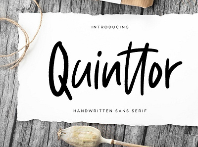 Quinttor Sans Serif branding classy condensed display handdrawn handlettering handwritten handwritting sans serif serif