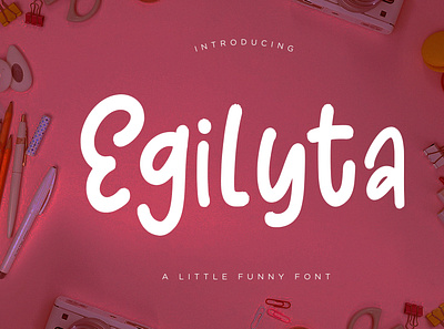 Egilyta A Little Funny Font branding classy condensed display handdrawn handlettering handwritten handwritting sans serif serif