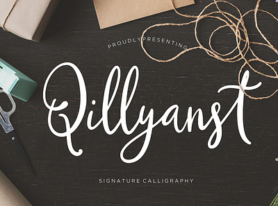 Qillyanst Signature Calligraphy branding brush calligraphy handwriting handwritten logo quotes script signature typography