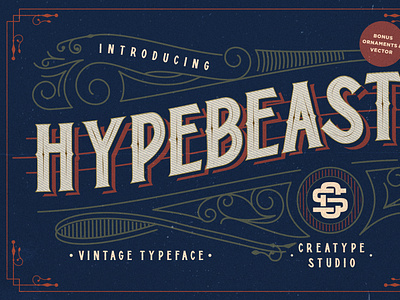 Hypebeast - Layered & Vintage Font