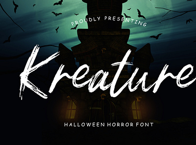 Kreature Halloween Horror branding brush calligraphy handwriting handwritten logo quotes script signature typography