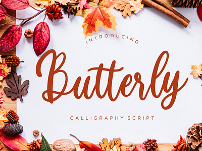 Butterly Calligraphy Script