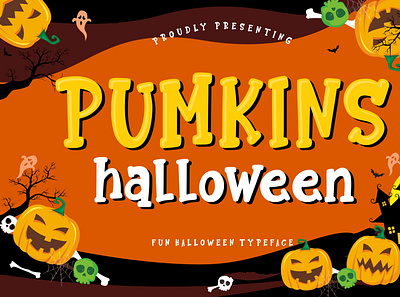 Pumkins Halloween Fun Typeface handwritten