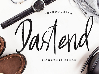 Dastend Signature Brush branding brush calligraphy handwriting handwritten logo quotes script signature typography