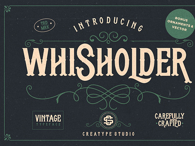 Whisholder Vintage Retro Typeface