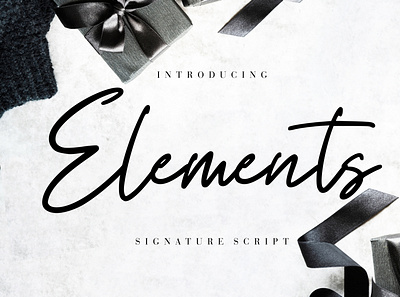 Elements Signature Script branding brush calligraphy handwriting handwritten logo quotes script signature typography