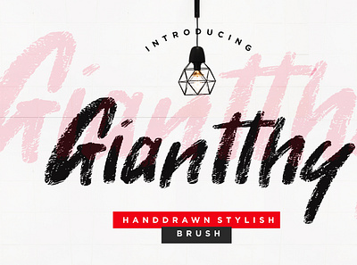 Giantthy Handdrawn Stylish Brush branding brush calligraphy handwriting handwritten logo quotes script signature typography