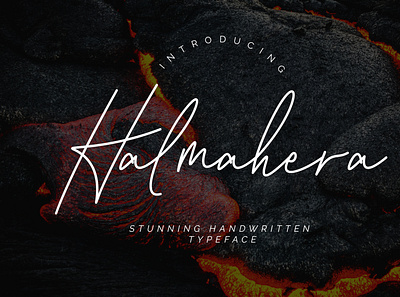 Halmahera Handwritten Script branding brush calligraphy handwriting handwritten logo quotes script signature typography