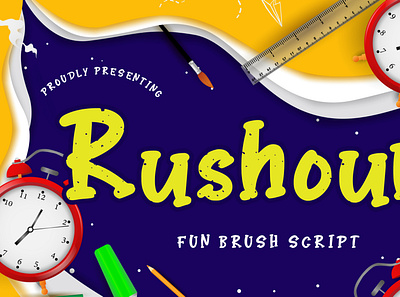 Rushour Fun Brush Script handwritten