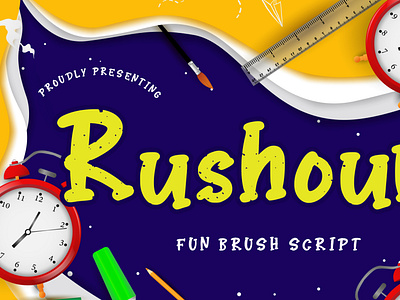 Rushour Fun Brush Script