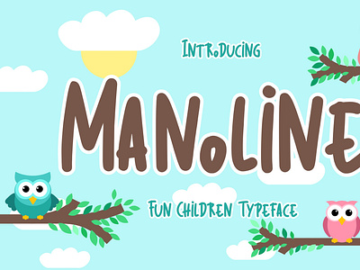 Manoline Fun Children Typeface