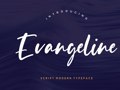 Evangeline Modern Script