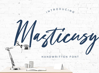 Masticusy Handwritten Font branding brush calligraphy handwriting handwritten logo quotes script signature typography