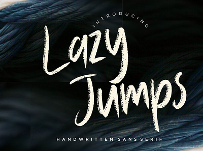 Lazy Jumps Sans Serif branding classy condensed display handdrawn handlettering handwritten handwritting sans serif serif