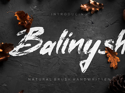 Balinysh Natural Brush Handwritten branding brush calligraphy handwriting handwritten logo quotes script signature typography