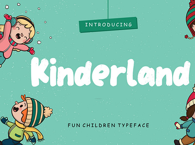 Kinderland Fun Children Typeface children handwriting