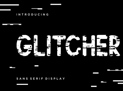 Glitcher Sans Serif Display branding classy condensed display handdrawn handlettering handwritten handwritting sans serif serif