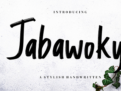 Jabawoky Stylish Handwritten